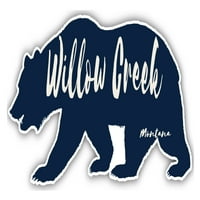 Willow Creek Montana Suvenir Vinil naljepnica naljepnica Bear Disight