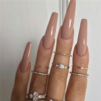 Dužina Nail Art flasteri Dugi stavak Fashion Manikure Patch Full Cover Lažni nokti za žene i djevojke