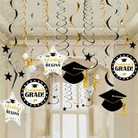 Onhuon Diplomska sezona Spiral BlackGold Decor Diplomirao Privjesak za zabavu Domaći dekor