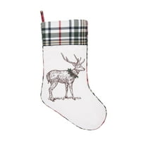 Holly jeleni vezeni božićni čarapa
