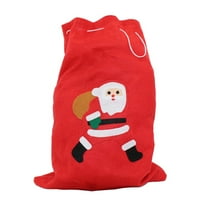 30x božićne kostime tkanine Santa Claus poklon vreća sa kablovskim kablskom kablskom torbom liječe goodie