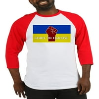 Cafepress - slava u Ukrajinski bejzbol dres - pamučni bejzbol dres, majica za rukavu Raglan