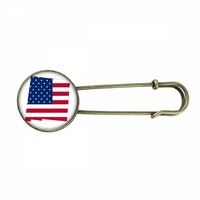 Amerika Karta Stribe Stripes Oblik zastave Retro metalni broš za klip nakit