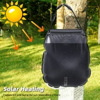 Solarno tuš bag galoni 20l solarno grijanje Kampiranje tuš kabine s prijenosnim crijevom i isključivim