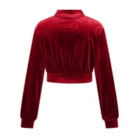 Žene tuničke jesene majice Flowy Casual Bluze za gamaše Jesen zima Velvet Hortke s kratkim hlačama Slim