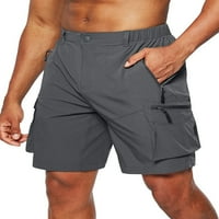 Luxplum muškarci dno elastične strukske kratke hlače široke noge Ljetne kratke hlače Brze suho mini