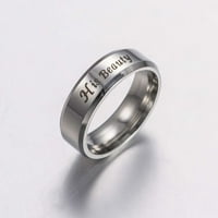Do 65% OFF AMLBB Žene prste svoju ljepotu njezina bijela T prsten za prsten titanijum čelik Dan zaljubljenih