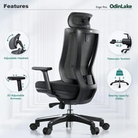 Odinlake ergonomska kancelarijska kancelarijska mreža, dubina sjedišta Podesivi uredske stolice stolice