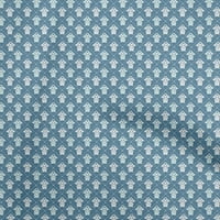 Onuone pamučna kambrična tkanina za plavu tkaninu za šivanje tiskane ploče od tiskane od dvorišta širokog