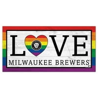 Milwaukee pivara 6 '' 12 '' LGBTQ love znak
