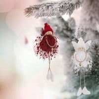 Farfi Angel Doll Ornament Svečani ukrasni Navidad Xmas Tree Plish plemiti Anđeoski privjesak sa malim