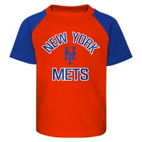Dojenčad narančasto Heather Siva New York Mets mljeveni baler set majica i kratkih hlača