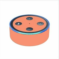 Kožni naljepnica vinil zamotavanje za Echo Dot Solid breskve
