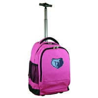 Ružičasti memphis Grizzlies 19 '' Premium ruksak na kotačima