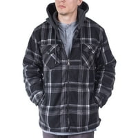 Visive muške jakne za renel sherpa-obložen - topli zip-up sloj za hladno vrijeme - klasični obrazac