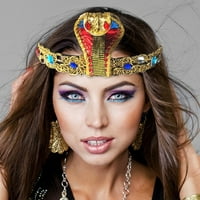 Halloween ženska egipatska glava kruna kruna zmija perla za glavu Ženska egipatska kostim dodatna oprema