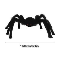 YCOLEW Room Decora Početna Decora Halloween Simulacija lubanja Big Spider Plish Spider Ornament Kupatilo