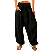 Umitay ženske casual bagerg hlače sa džepovima za suzbijanje širokih pantalona za noge Boho mravi hlače