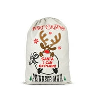 Veki Poklon pamuk Skladište bombonske torbe posteljina pahuljica džep božićne posteljine za pohranu