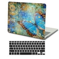 Kaishek Hard zaštitni poklopac školjke Kompatibilan je s MacBook Pro 16 M2 A + crna poklopac tastature,
