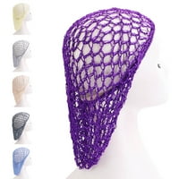 Mreža mreža za kosu Rayon Crochet mreže za kosu pletiva Sniound Hat Crochetied kapa za spavanje