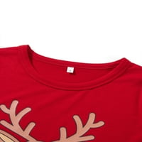 Porodica koja odgovara Božićne pidžame Postavite glavu jelena Plaid Print Holiday Pajamas Spavaće odjeće