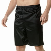 Muški satenski bokserišta šarama pidžamas kratke hlače za spavanje donje rublje plaža kratke hlače svilene