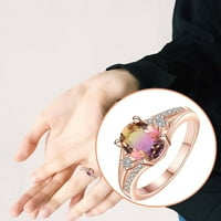 Bazyrey prstenovi za žene Prirodno kamenje Bridalni prsten osobnost Čarm Nakit veličine5 - vjenčanje