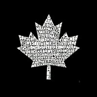Pop umjetnost Ženska hambanjska majica Raglan Baseball Word Art - kanadska nacionalna himna