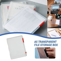 Prozirna spremište Bo jasan plastični dokument papir File za punjenje futrola Boškoće uredske potrepštine