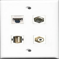 Riteav - Port RCA White i Port CoA kablovska TV - F-tipa i priključak USB A-A i Port CAT5E Ethernet