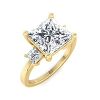 Frisco - Moissite Princess Cut Lab Diamond Angažman prsten sa princezom