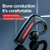 - Slušalice za kondukciju kostiju, bežična kostna kostne kostiju na otvorenim ušima za sportski fitnes, plavi
