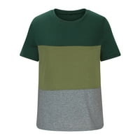 Usmixi majice za žene udobne prozračne labave fit casual workout tunic vrhovi tee ljetni trendi boja