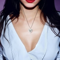 Keusen Heart Ogrlica za žene Djevojka Ljubav Ogrlica s ogrlica za srce u obliku srca za majkurku Djevojku