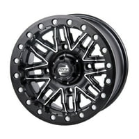 Tusk Nebo Beadclock Wheel 4. + 3. Machined Black for Can-Am Outlander MA XT -