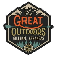Gillham Arkansas Veliki na otvorenom dizajn naljepnica vinilne naljepnice