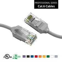 4ft mačka. 28AWG Slim Ethernet mrežni kabl siva, pakovanje