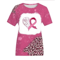 Majice za podizanje raka dojke za žene Modne ženske ležerne tiskane dame dukserice bluza plus veličina