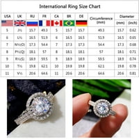 Keusn Diamond Prstenovi Dame Prstenovi Dame Companion Rings prstenje prsteni Vintage prstenovi Klasične