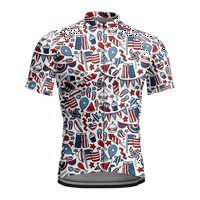 Muški biciklistički dresovi američke zastave smiješna patentna patriotska majica