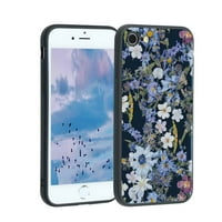 Cherry cvjeta floratni telefon za iPhone se za žene muškarci pokloni, mekani silikonski stil otporan