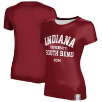 Ženska Crimson Indiana University South Bend Titans mama majica