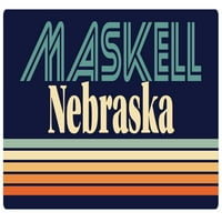 Maskell Nebraska vinilna naljepnica za naljepnicu Retro dizajn