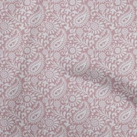 Onuone pamučne kambric prašnjave ružičaste tkanine Paisleys šivajući obrtni projekti Tkanini otisci