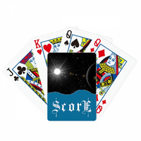 Dark Sky Noć Bijela Art Deco Fashion Rezultati pokera Igračka karta INDE IGRE