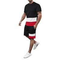 Muškarci Outfit Quick Drys 3D kratkih rukava kratke hlače Plaža Tropsko tijelo Sportski kratke hlače