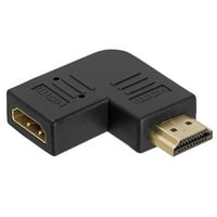 Cmple - HDMI mužjak do ženskog desnog kutnog adaptera Vertikalni ravni lijevi stupanj HDMI do HDMI Converter,