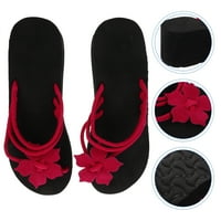 Visoka peta platforme platforme modni flops nagib Neklizajuće ljetovalište na plaži Crvena sandala za