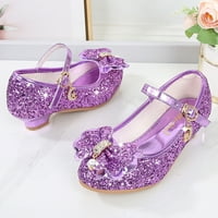Cvjetne djevojke djeveruše za vjenčanje cipele za zabavu Toddler Bow-čvorove obuće Mary Jane Princess